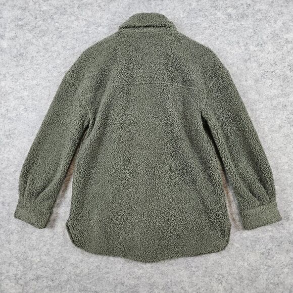 Bagatelle Collection Unisex‎ Green Sherpa Size XS Button Up Shirt 100% Polyester - Picture 11 of 12
